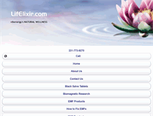 Tablet Screenshot of lifelixir.com
